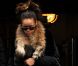 Rihanna qort de son hôtel Blythwood Hotel à Glasgow le 11 octobre 2011 