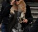 Rihanna qort de son hôtel Blythwood Hotel à Glasgow le 11 octobre 2011 