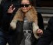 Rihanna qort de son hôtel Blythwood Hotel à Glasgow le 11 octobre 2011 