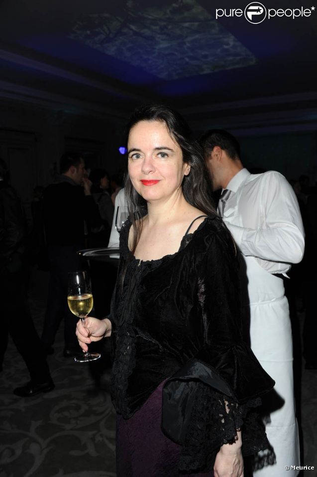 Amélie Nothomb lors de la quatrième édition du Prix Meurice pour l'art contemporain, le 10 octobre 2011.
