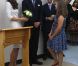 Lors de sa visite au Royal Marsden Hospital à Sutton le 29 septembre 2011 avec son mari le prince William, pour y inaugurer le service Oak Centre for Children and Young People, la duchesse Catherine de Cambridge avait fait forte impression.