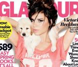 Victoria Beckham dévoile son côté décontracté, visible au look arboré sur la couverture de Glamour. Mars 2010.<br />