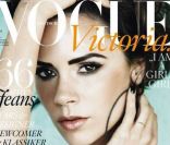 La créatrice Victoria Beckham, en couverture de Vogue Deutsch. Mai 2010.<br />
