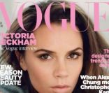 C\'est dans un style bien plus naturel que Victoria Beckham pose en couverture du magazine Vogue. Février 2011.<br />