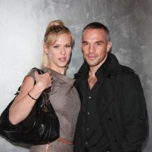 Lorie et Philippe Bas lors de la soirée Escada à Paris, le 20 octobre 2011