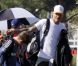 David Beckham, supporter attentif de son fils Cruz lors d'un match de football le 15 octobre 2011 à Los Angeles