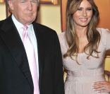 Donald Trump et Melania Trump lors de l'avant-première du Casse de Central Park, à New York le 24 octobre 2011