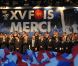Les rugbymen du XV de France accueillis en héros place de la Concorde à Paris le 26 octobre 2011