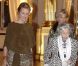 Le roi Albert II et la reine Paola de Belgique, entourés de la reine Fabiola, la princesse Mathilde, la princesse Astrid et le prince Lorenz, donnaient un concert et une réception en l'honneur des bénévoles belges, mercredi 26 octobre 2011 au palais, à Bruxelles.