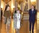 Le roi Albert II et la reine Paola de Belgique, entourés de la reine Fabiola, la princesse Mathilde, la princesse Astrid et le prince Lorenz, donnaient un concert et une réception en l'honneur des bénévoles belges, mercredi 26 octobre 2011 au palais, à Bruxelles.