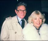 Robert Lamoureux et sa femme en janvier 1985