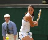 Anastasia Myskina (photo : Wimbledon, juillet 2006), qui a déserté les courts de tennis depuis 2007, attend avec son mari Sergey Mamedov son troisième enfant, a-t-on appris en octobre 2011.