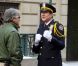 Matthew Modine sur le tournage de The Dark Knight Rises, à New York le 5 novembre 2011