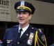 Matthew Modine, sur le tournage de The Dark Knight Rises, à New York le 5 novembre 2011