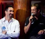 Luc Alphand et Marc Thiercelin le 28 octobre 2011 au Havre