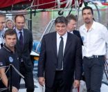Luc Alphand, Marc Thiercelin et David Douillet le 29 octobre 2011 au Havre