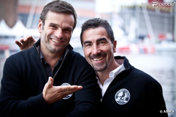 Luc Alphand et Marc Thiercelin le 28 octobre 2011 au Havre
