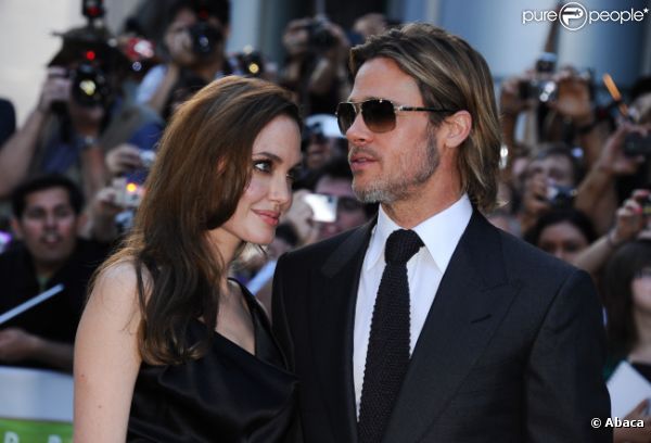 Angelina Jolie et Brad Pitt le 9 septembre 2011 à Toronto.