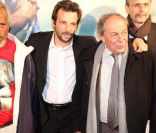 Mathieu Kassovitz et Michel Rocard à l'avant-première de L'Ordre et la morale, à Paris, le 8 novembre 2011.