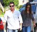 Nick Lachey et Vanessa Minnillo se rendent dans un restaurant pour fêter leurs anniversaires respectifs, le mercredi 9 novembre 2011.