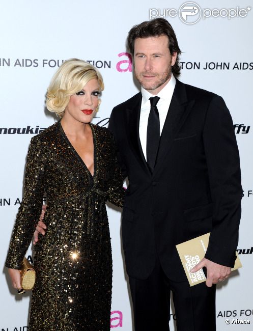 Tori Spelling et son mari Dean McDermott en février 2011 à Los Angeles 