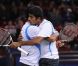 l'Indien Rohan Bopanna et le Pakistanais Aisam-Ul-Haq Qureshi se sont imposés lors de la finale du double du Masters 1000 de Paris le 13 novembre 2011 face à Julien Benneteau et Nicolas Mahut 