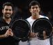 l'Indien Rohan Bopanna et le Pakistanais Aisam-Ul-Haq Qureshi se sont imposés lors de la finale du double du Masters 1000 de Paris le 13 novembre 2011 face à Julien Benneteau et Nicolas Mahut 