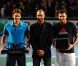 ROGER FEDERER, JO WILFRIED TSONGA et Tony Parker - FINALE DE L'OPEN DE PARIS BNP PARIBAS MASTERS 2011  remportée par le roi Roger 