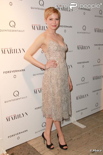 Michelle Williams pour My week with Marilyn, le 13 novembre 2011 à New York.