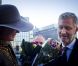 La princesse Mathilde, superbe en léopard, et le prince Philippe de Belgique arrive pour la cérémonie du Te Deum en la cathédrale des Saints Michel-et-Gudule de Bruxelles, dans le cadre de la Fête du Roi, mardi 15 novembre 2011.