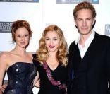 Andrea Riseborough, Madonna et James D\'Arcy présentent W.E., le 23 octobre 2011 à Londres.