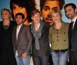 Muriel Robin, Jamel Debbouze, Alex Lutz, Sophie Mounicot lors de l'avant-première du film Hollywoo à Paris le 21 novembre 2011
