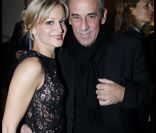 Thierry Ardisson et Audrey Crespo-Mara lors de la soirée en l'honneur de Christian Louboutin à Paris à la galerie du passage. Le 21 novembre 2011