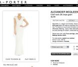 Le site Net-à-porter propose la réplique de la robe portée par Pippa Middleton, signée Alexander McQueen