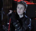 Justin Bieber durant l'enregistrement de l'émission spéciale Noël au Rockefeller Center, de NBC, le 23 novembre 2011 à New York.