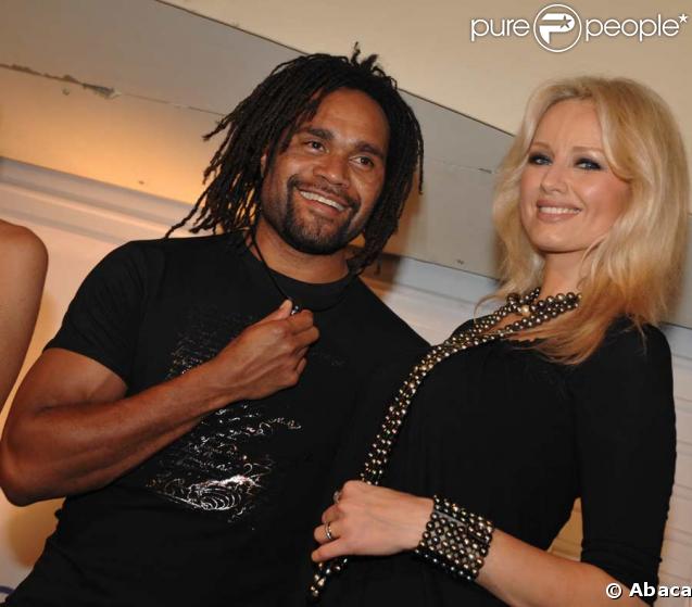 Le couple au jubilé de Christian Karembeu