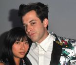 Misty Rabbit et Mark Ronson à la soirée Nokia, organisée le 24 novembre 2011, à Paris.