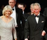 Le prince Charles et Camilla à l'avant-première de Hugo Cabret, le 28 novembre 2011 à Londres.