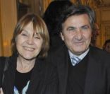 Paul Amar et Paul-Marie Augry lors de la remise de la médaille de Commandeur dans l\'ordre national de la légion d\'honneur à Hervé Bourges au ministère de la culture à Paris le lundi 28 novembre 2011<br />