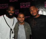 Ronny Turiaf, Tony Parker et Boris Diaw le 1er août 2011 à Saint-Tropez