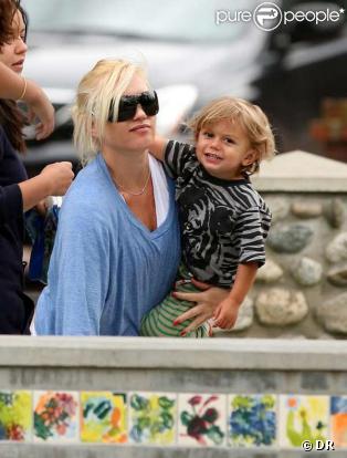 Gwen Stefani en famille 