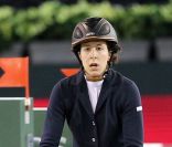 Louise Rochefort lors de la 3e édition des Gucci Masters, le 1er décembre 2011, à Villepinte.