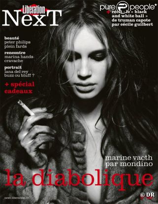 Marine Vacth en couverture de Libération, Next