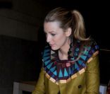 La jolie Blake Lively lors de l'inauguration de l'Apple Store au Grand Central à Manhattan le 9 décembre 2011 à New York