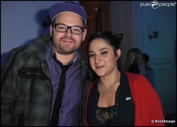Marilou Berry et son ami Arnaud à la soirée Nokia, organisée le 24 novembre 2011, à Paris.