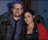 Marilou Berry et son ami Arnaud à la soirée Nokia, organisée le 24 novembre 2011, à Paris.