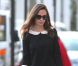Pippa Middleton, élégante rétro dans sa robe à col claudine à Londres, le 12 décembre 2011.