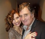 Florence Pernel et son époux Patrick Rotman à la générale de  Quadrille  au Théâtre Edouard-VII, à Paris, le 12 décembre 2011.