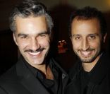 François Vincentelli et Arié Elmaleh lors de la générale de la pièce Quadrille, au Théâtre Édouard VII à Paris, le 12 décembre 2011