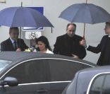 Mariage de Jean-François Copé et Nadia d'Alincourt à la mairie de Meaux, le 3 décembre 2011.